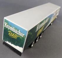 Grell Ho 1:87 Scania T164 White Truck & Krombacher Beer Road Trailer