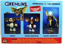 Gremlins - NECA - Evolution of the Gremlin 3-Pack : Gizmo, Mogwai Stripe, Gremlin Stripe