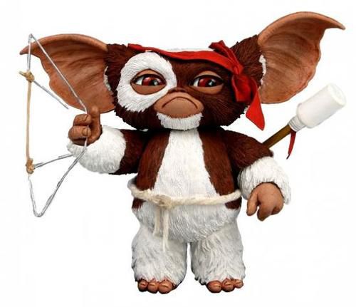 Peluche Gremlins Gizmo NECA - jouets rétro jeux de société figurines et  objets vintage