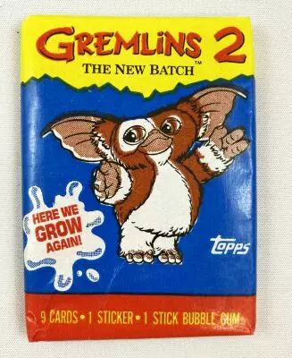 Gremlins 2 - Topps Trading Bubble Gum Cards - Pochette de 9 Cartes � Collectionner