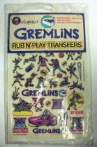 Gremlins Colorforms rub n\' play transfers