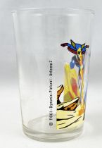 Grendizer - Amora mustard glass - Grendizer chased by a Golgoth