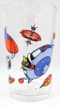 Grendizer - Amora mustard glass - Grendizer fighting Vegans saucers