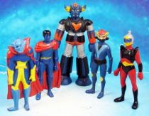 Grendizer - Fabianplastica - PVC Figures set - Duke Fleed, Koji Kabuto, Grendizer, Gandal & Blacki