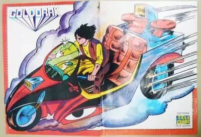 Grendizer - Tele-Guide Editions - Poster Duke Fleed rides his Motorbike