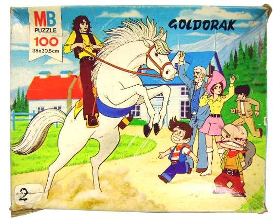 Goldorak - 1 board game 1978 + 4 puzzles of 100 pieces each - 1978