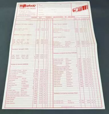 Group Action Joe - Ceji Arbois 1977 - Bon de Commandes, Tarifs et Condition G�n�rales de Vente
