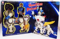 Guardian Patrol - Robot Marcheur Mécanique lumineux avec figurine Sectaurs - Son Ai Toys SA-188 - 1986 