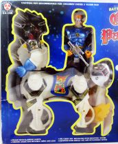 Guardian Patrol - Robot Marcheur Mécanique lumineux avec figurine Sectaurs - Son Ai Toys SA-188 - 1986 