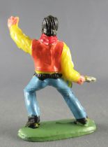 Guilbert - Wild West - Cow-boy 1 pistol left arm up yellow shirt