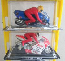 Guisval 04551 Store Dispay with 6 GP Motorbike & Pilot 1322 MIB Honda Yamaha