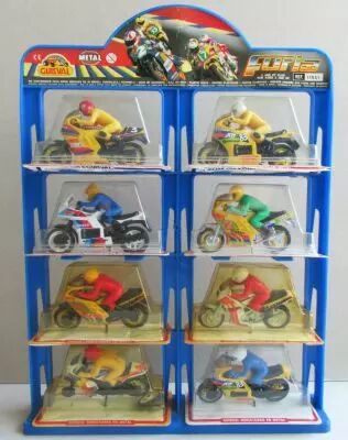 Guisval 11551 Store Dispay with 8 GP Motorbike Furia 1:22 MIB