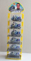 Guisval 27502 Store Dispay with 6 GP Motorbike Sete Gibernau Suzuki # 15 1322 MIB