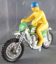 Guisval Greeves #18 Trail Motorbike with yellow pilot Motorcycle
