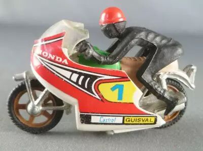 Guisval Moto de course Honda N�1 avec pilote