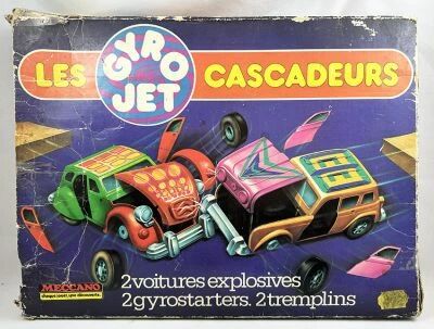 Gyro Jets - Les Cascadeurs - Meccano - La Citro�n 2CV et la Renault 4L (occasion en boite)