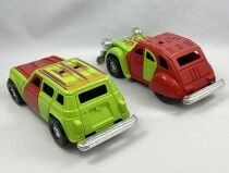Gyro Jets - The Stunt Cars - Meccano - Citro&euml;n 2CV & Renault 4L (loose with box)