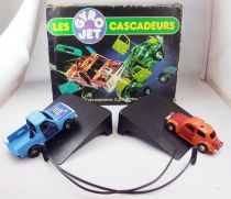 Gyro Jets Stunt Cars - Meccano - VW Beetle & Pick-Up (loose with box)