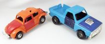 Gyro Jets Stunt Cars - Meccano - VW Beetle & Pick-Up (loose with box)