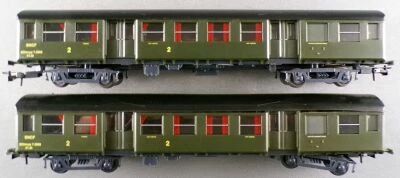 Hachette De Massini Ho Sncf 2 Voitures Banlieue Modernis�e Romilly Mixte 2� Cl Fourgon BDtmyp 7-5668 Am�nag�es