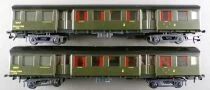 Hachette De Massini Ho Sncf 2 x Suburban Romilly Coach 2nd Cl Van BDtmyp 7-5668 Interior Fittings