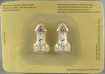 Hachette Ho 1/87 2 Road Signs Protected Level Crossing Mint in Package