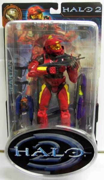 Halo 2 Series 4 Red Spartan Action Figure Joyride With White Stripes for sale online