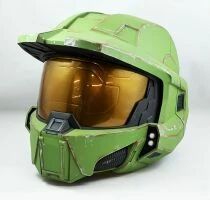Halo Infinite - Cyber Craft - R&eacute;plique Casque Master Chief (John-117) avec LED (Cosplay)