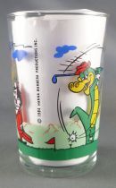 Hanna-Barbera - Amora mustard glass - Walligator as Golfer