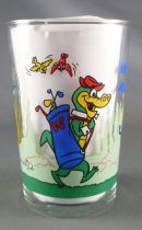 Hanna-Barbera - Amora mustard glass - Walligator as Golfer