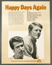 Happy Days - Paramount Pictures (1979) - Fiche Promotionnelle \ Happy Days Again\ 