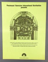 Happy Days - Paramount Pictures (1982) - Fiche Promotionnelle
