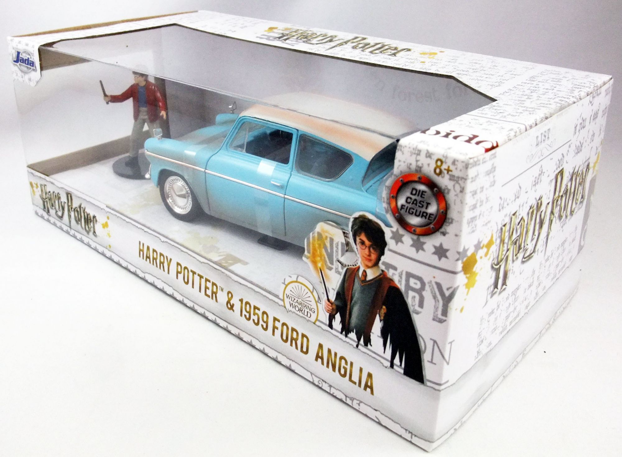 Jada - Harry Potter - Voiture Ford Anglia 1959 - Echelle 1/24ème - 1  figurine HP incluse - 253185000