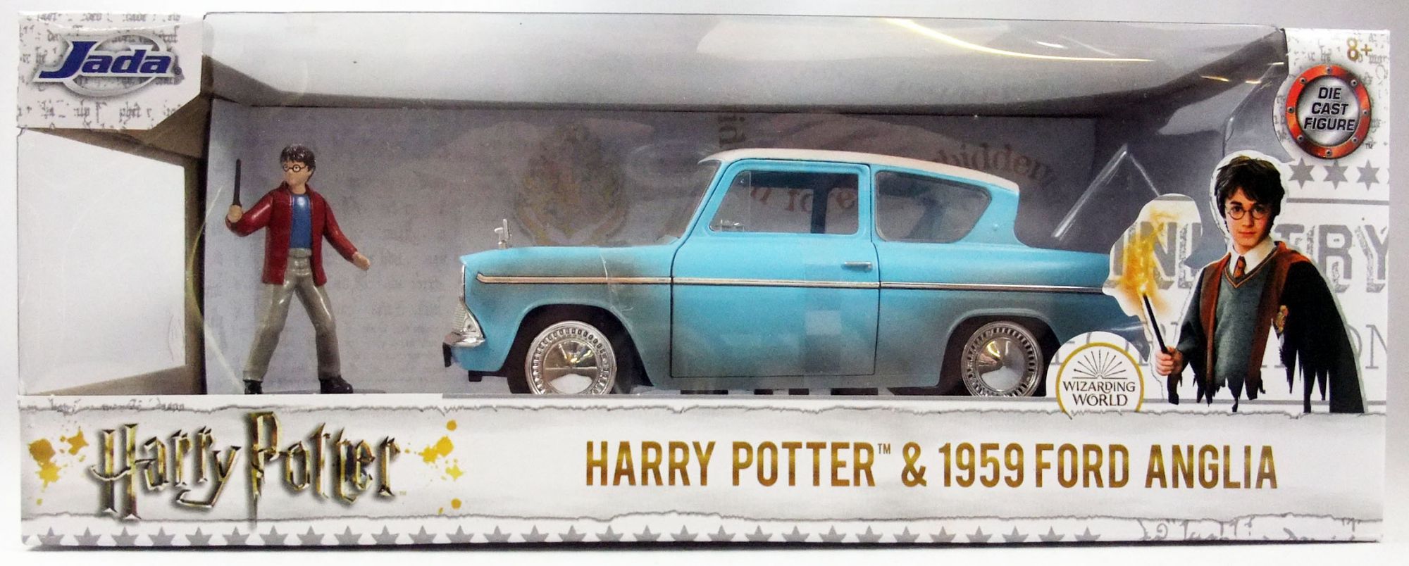 Jada Toys 1:24 Harry Potter and 1959 Ford Anglia Die-Cast Toy Car