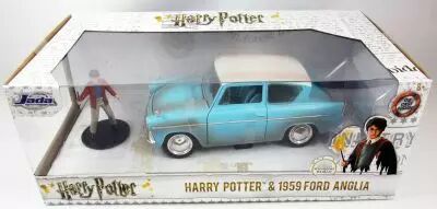 Harry Potter - Jada - 1959 Ford Anglia & Harry - vehicule metal 1:24�me