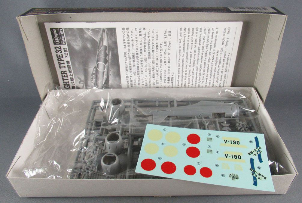 Hasegawa Hobby Kits 003 - Mitsubishi A6M3 Zero Fighter Type 32 1:72 Mint in  Box