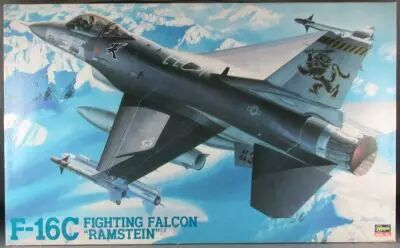  Hasegawa Hobby Kits 08027 - F-16C Fighting Falcon Ramstein 1:35 + Shunkmodels Fuel Tanks MIB