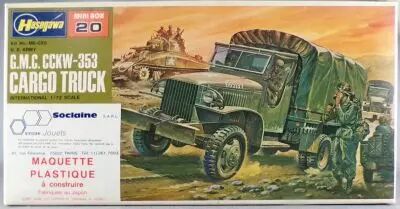 Hasegawa MB-020:250 - WW2 US Army G.M.C. CCKW-353 Cargo Truck 1/72 Neuf Boite