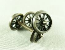 Haxo Modele 44507 Ho 2 Essieux M&eacute;tal Bruni Roues &agrave; Rayons RP25 Diam&egrave;tre 10,5mm Longueur 24,5mm CC sans Isolation