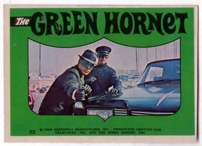 he Green Hornet bubble gum sticker N� 22