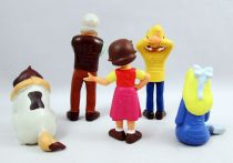 Heidi - Comansi - Set of 5 PVC figures : Heidi, Peter, Grandfather, Clara, Joseph