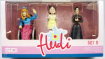 Heidi - Figurines pvc Set B : Clara, Heidi et Mlle Rottenmeier - SD Toys