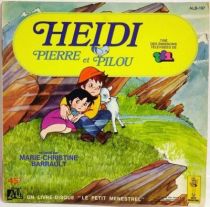 Heidi - Mini-LP Book-Record - Heidi, Pierre et Pilou - Ades 1981