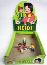 Heidi - set of 5 PVC  Heimo figures (+ Display Store)