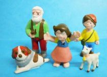 Heidi - set of 5 PVC  Heimo figures (+ Display Store)