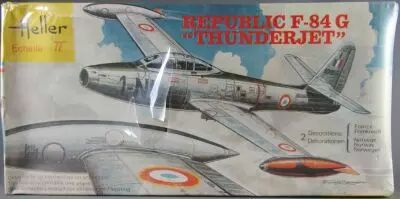 Heller - N�207 Republic F-84 G Thunderjet 2 D�corations 1/72 Neuf Boite Cellophan�e