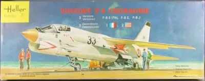 Heller - N�259 Vought F8 Crusader 3 D�corations F-8E/E(FN) F-8E F-8JJ 1/72 Neuf Boite