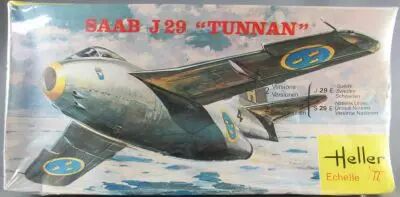 Heller - N�260 Saab J29 Tunnan 2 D�corations 1/72 Neuf Boite Cellophan�e