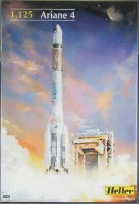 Heller - N�80400 Ariane 4 Lanceur Europ�en de Satellites 1/125 Neuf Boite Cellophan�e