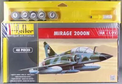 Heller 50321 - Mirage 2000N 1/72 avec Peinture Pinceau & Colle Neuf Boite Cellophan�e